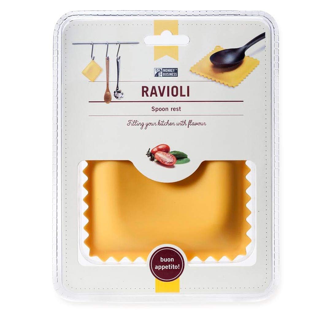 Impresa Large Ravioli Spoon Rest - Countertop Kitchen Utensil Holder