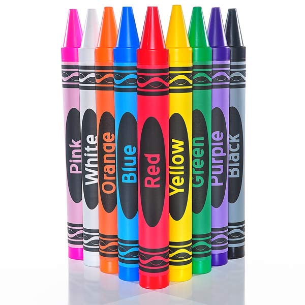 DOLLAR DEAL Colorful Crayons (Labeled and Expressive Crayons